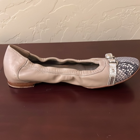 AGL Cap Toe Ballet Flat with Buckle Detail - Size 8.5M - Picture 2 of 8